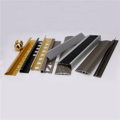 Flexible Various Surface Treatment Decorative Special Extruded Aluminum Profile ,Aluminium Tile Trim