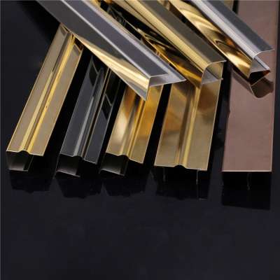 Niu Yuan Low Price Mosaic Stainless Steel Metal Tile Trims