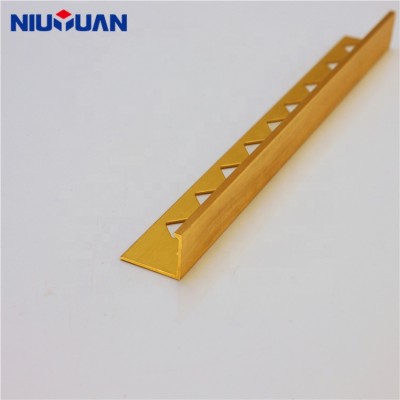 Niu Yuan Metal Skirting Copper Aluminum Cove L Shaped Tile Trim