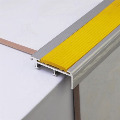 Wonderful top quality rubber and aluminum stair nosing profile