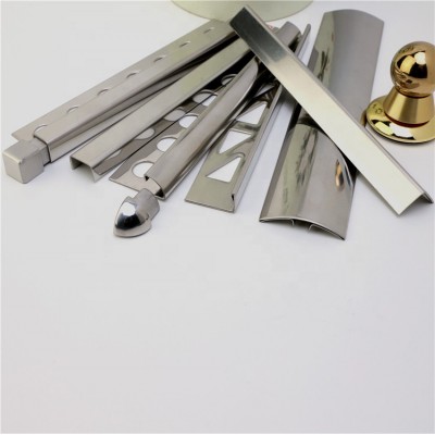 Niu Yuan Customized Different Shapes Decorative Tile Edge Trim Stainless Steel