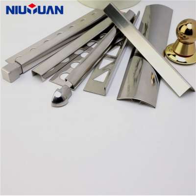 Niu Yuan Free Sample Offer External Stainless Steel Corner Trim Profile